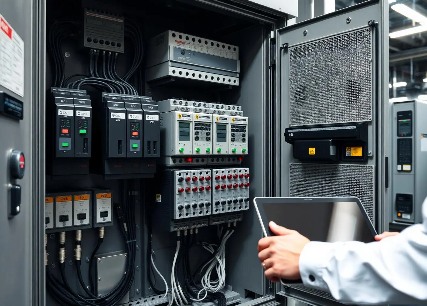 Automation control panel for crane and material-handling systems